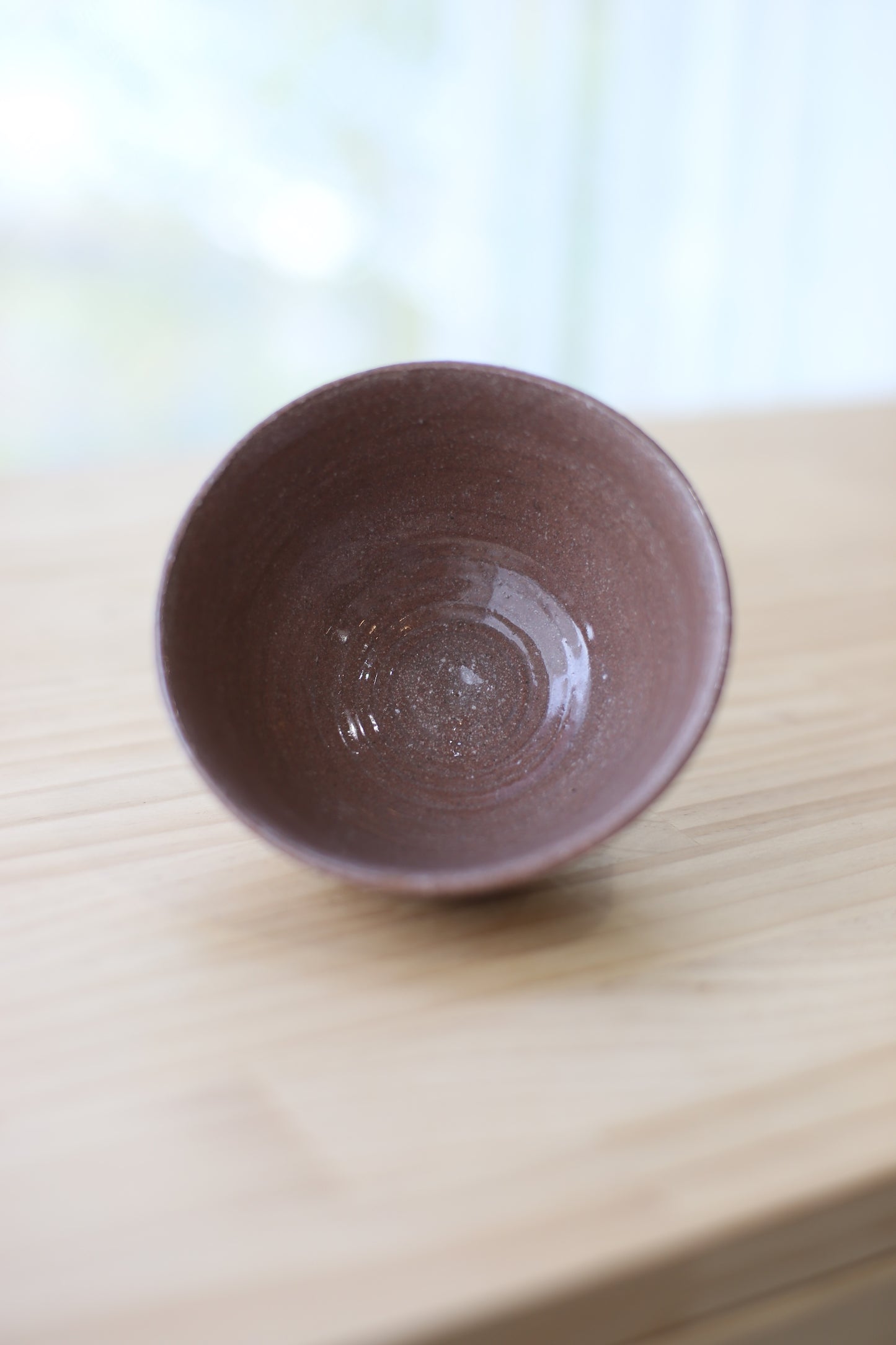 半点茶碗 古美山赤土 Matte Ash Glaze