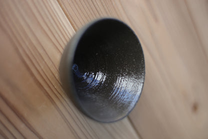 半点湯呑み PINK黒御影_1