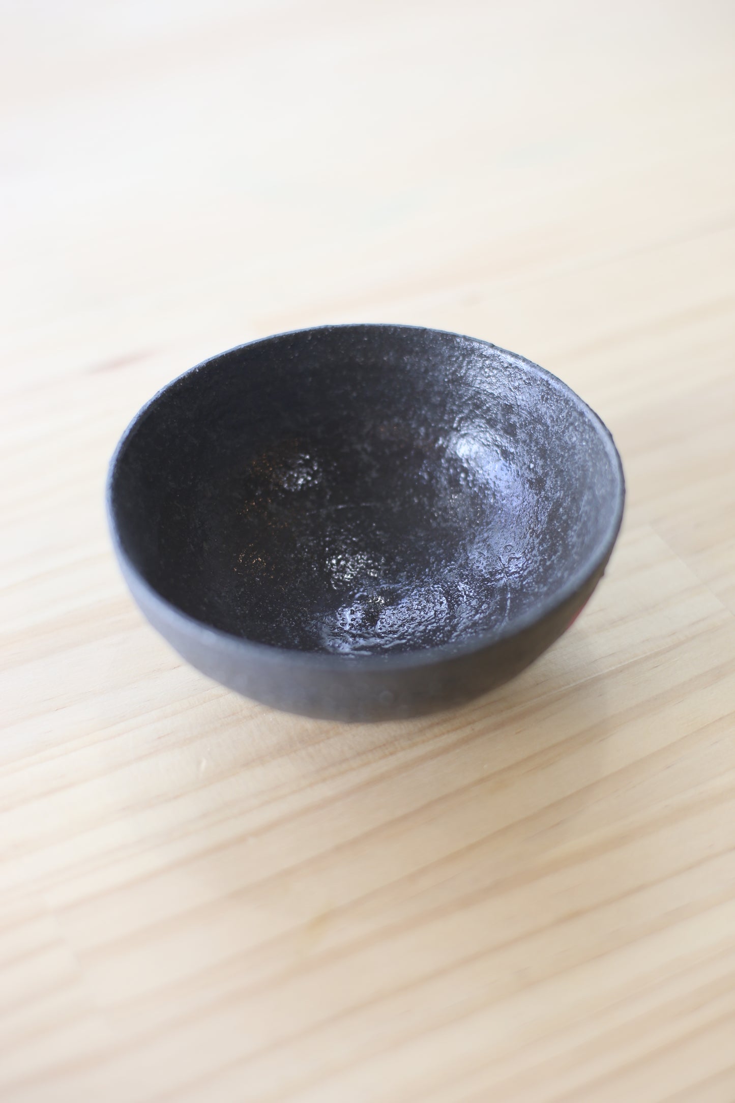 半点茶碗 green黒御影