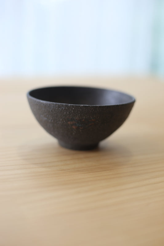 半点茶碗 camo黒御影