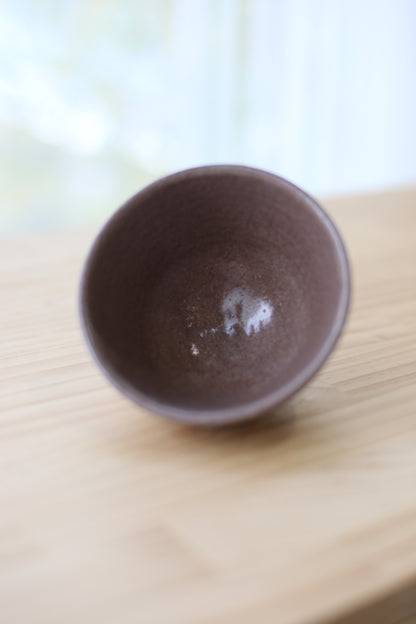 半点茶碗 古美山赤土 Matte Ash Glaze