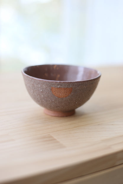 半点茶碗 古美山赤土 Matte Ash Glaze