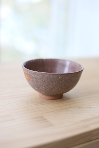 半点茶碗 古美山赤土 Matte Ash Glaze