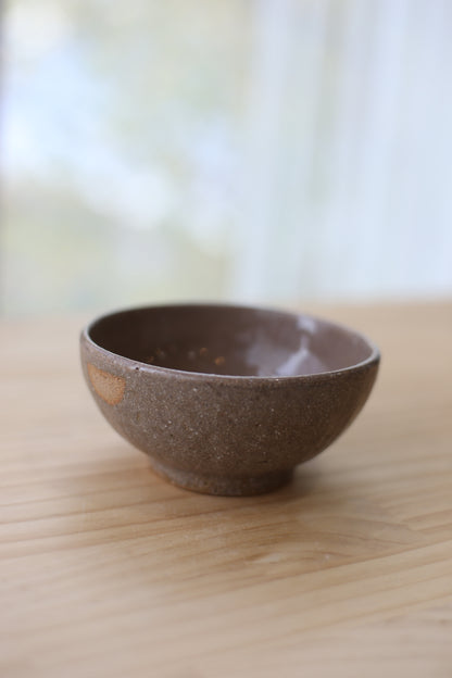 半点茶碗 古美山赤土 Ash Glaze